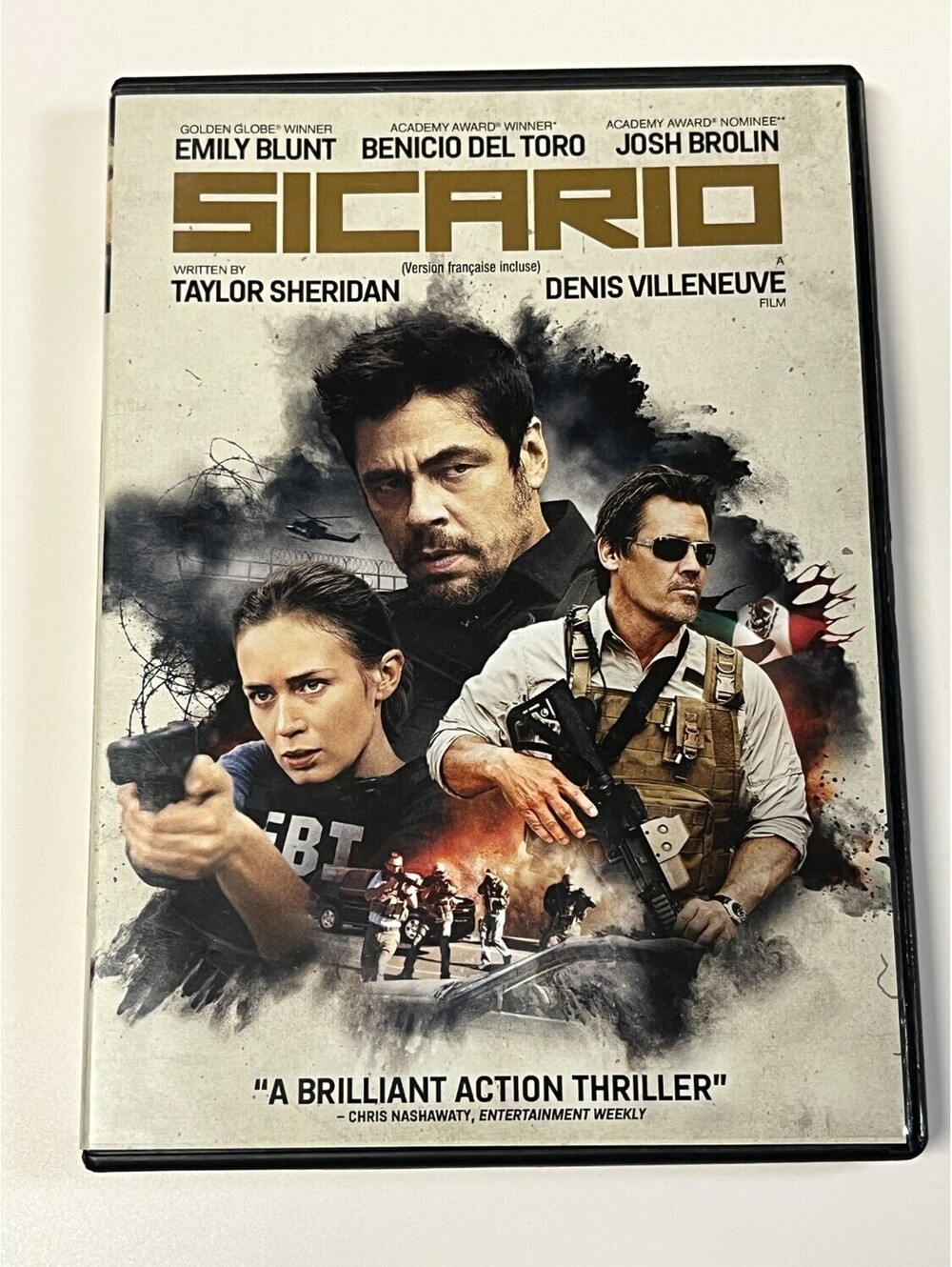 Sicario DVD Widescreen Emily Blunt Action & Region 1 Denis Villeneuve